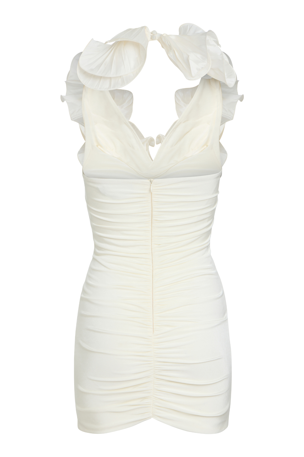TAFFETA TARSILA RUFFLE MINI DRESS (RUNWAY)