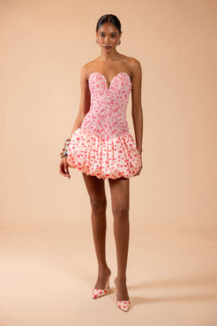 DOTS EMBROIDERED MINI DRESS (RUNWAY)