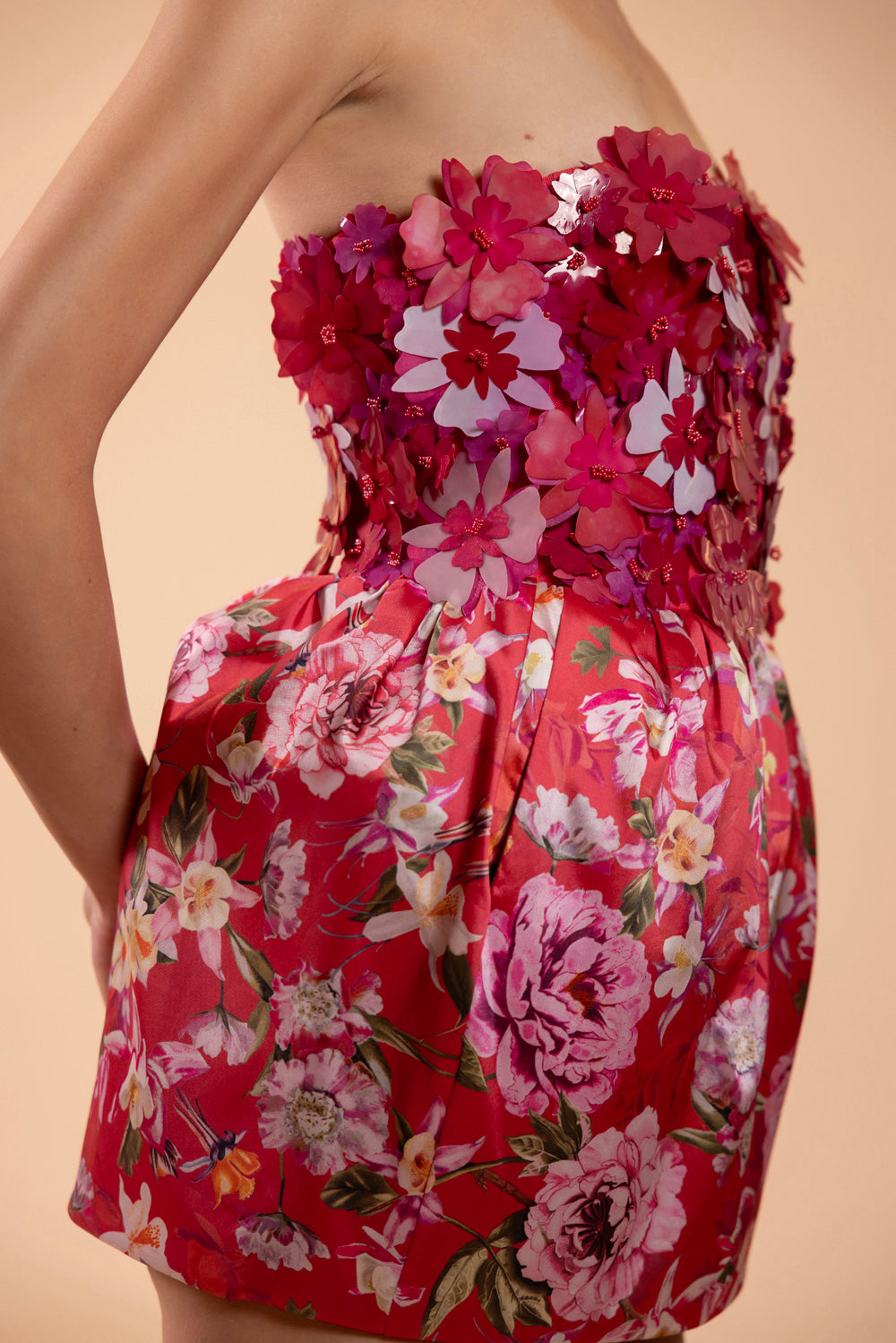 PEONY DOTS MINI DRESS (RUNWAY)