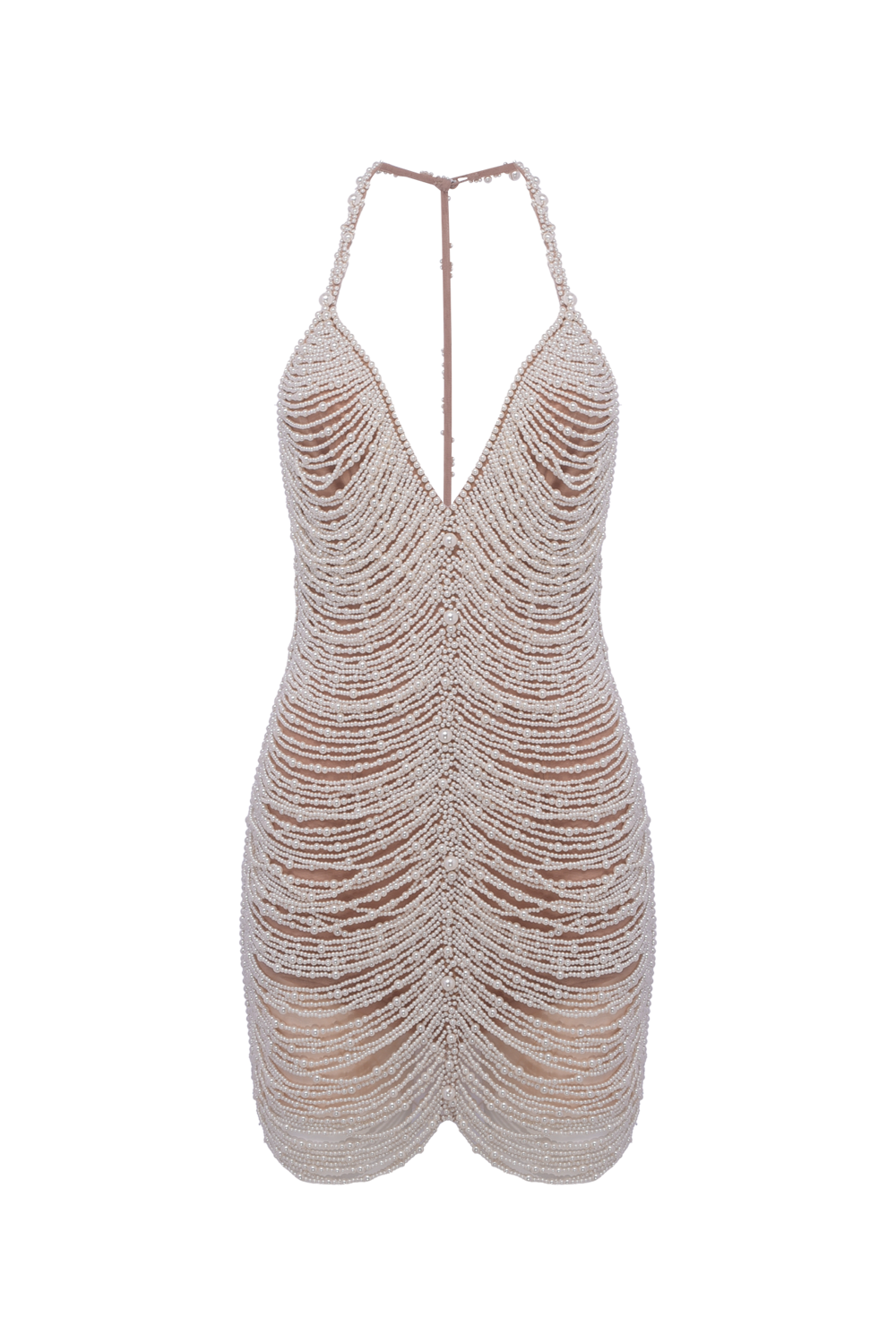 SOLAR EMBROIDERY MINI DRESS