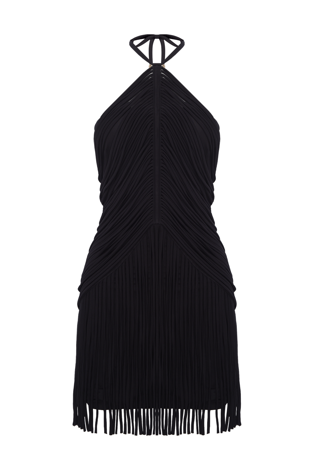 LYRIA JERSEY HALTERNECK MINI DRESS
