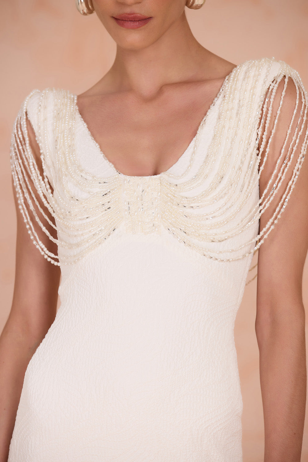 ISADORA KNIT BEADED MINI DRESS