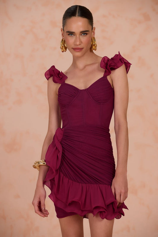 CHIFFON GLORIA MINI DRESS