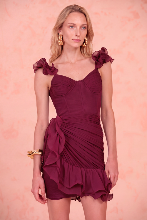 CHIFFON GLORIA MINI DRESS