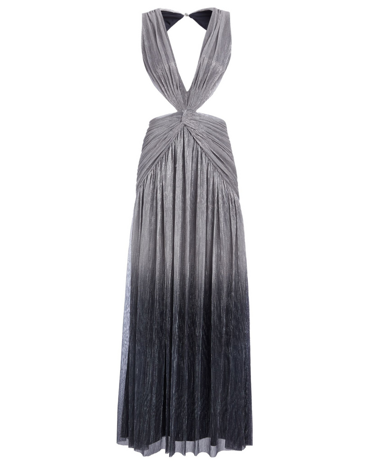 OMBRE LUREX SLEEVELESS GOWN
