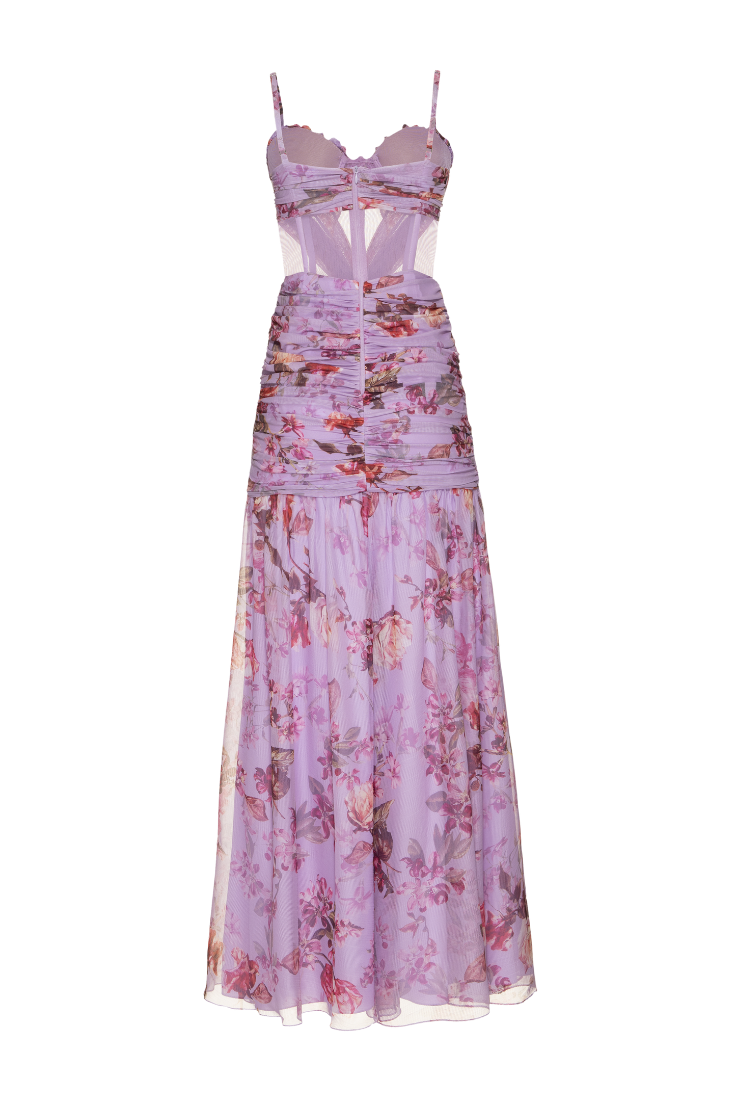 Floral Haze Bustier Maxi Dress