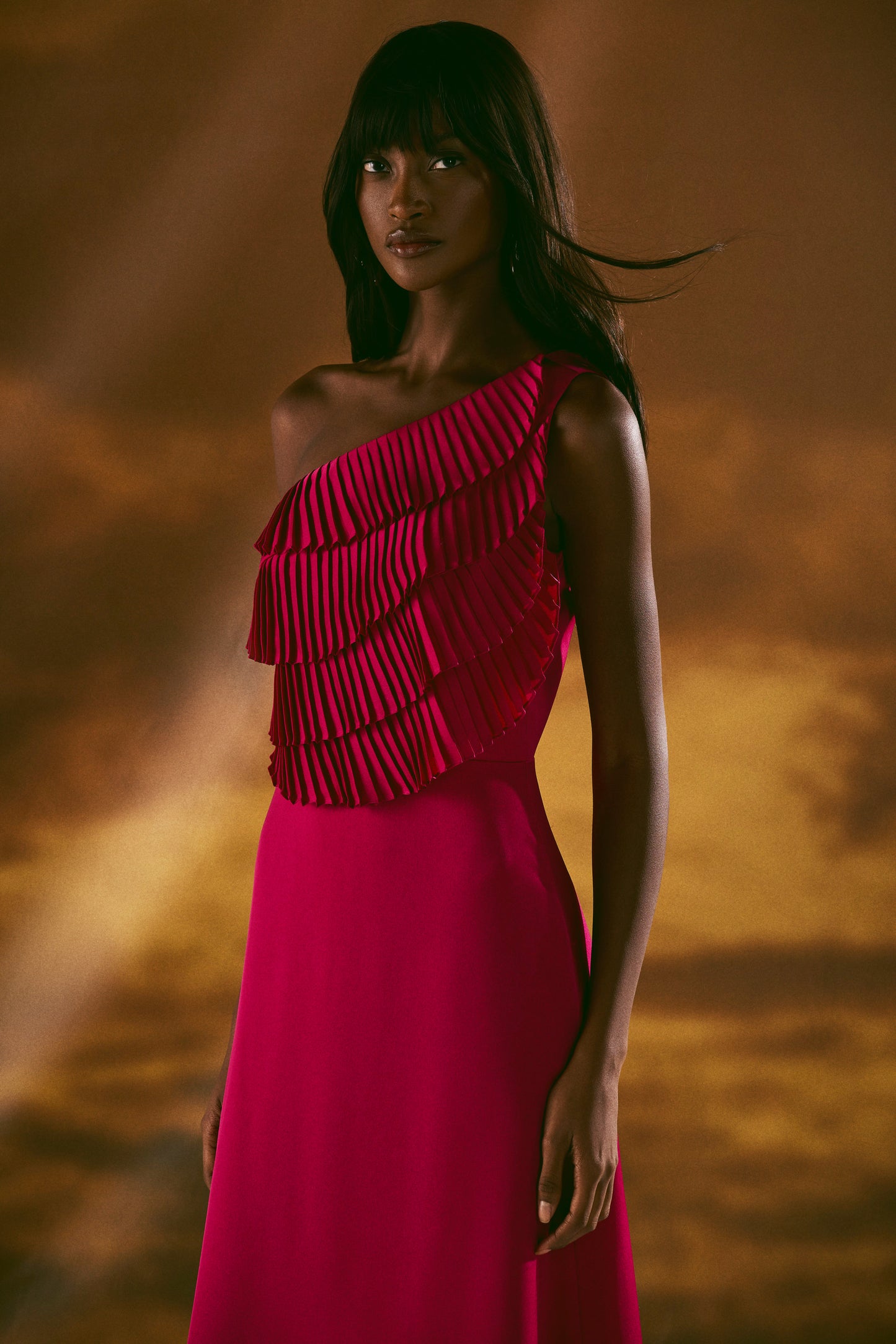 DREAM SATIN FLUTTER GOWN