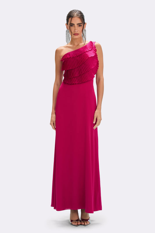 DREAM SATIN FLUTTER GOWN