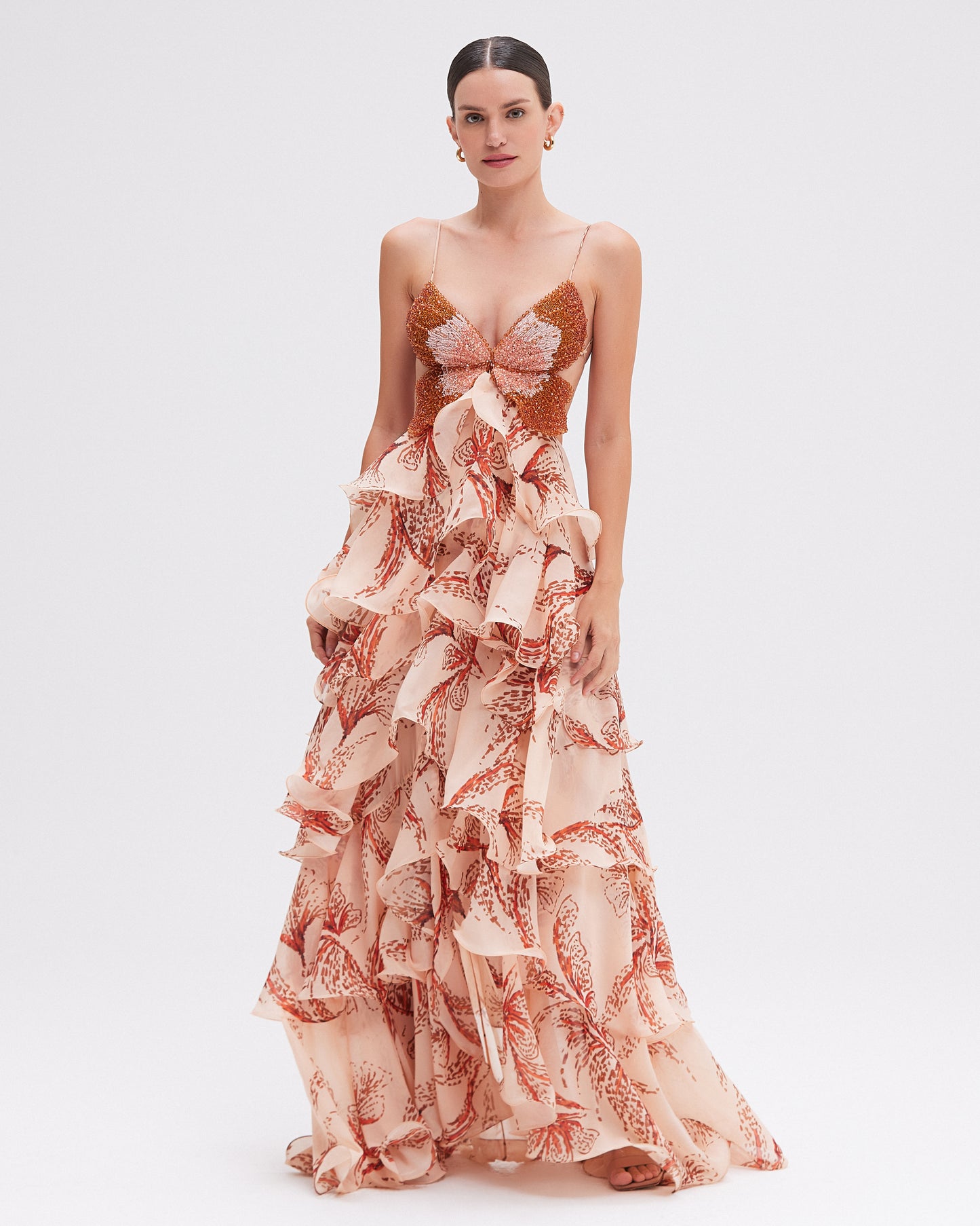 SUNSET BUTTERFLY MAXI DRESS (RUNWAY)