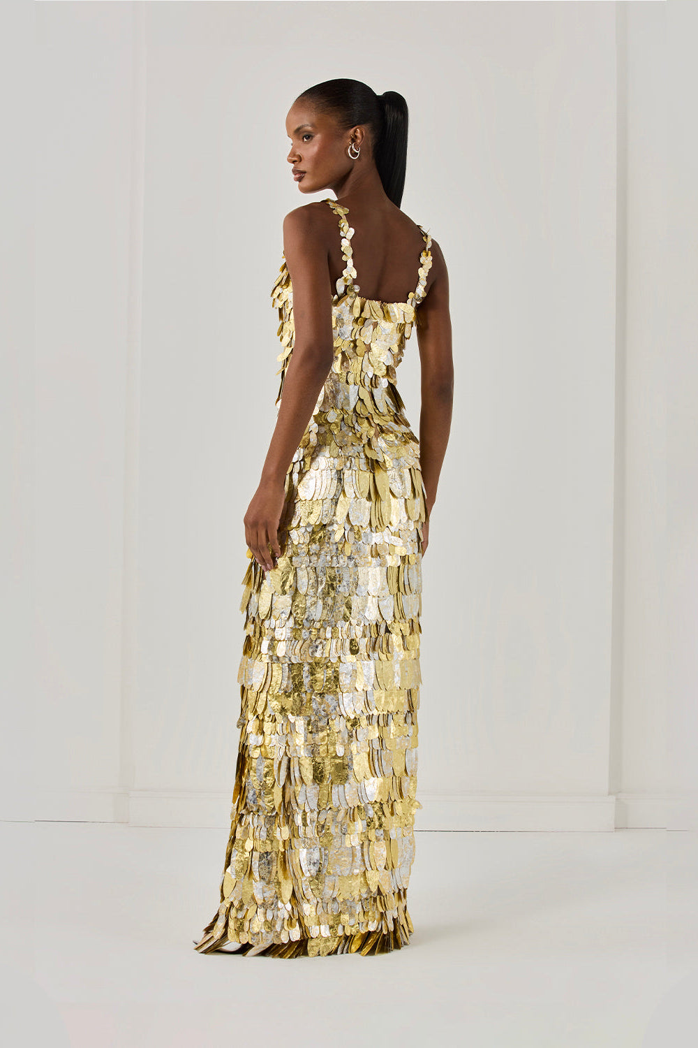 SEQUIN EMBROIDERED GOWN (RUNWAY)