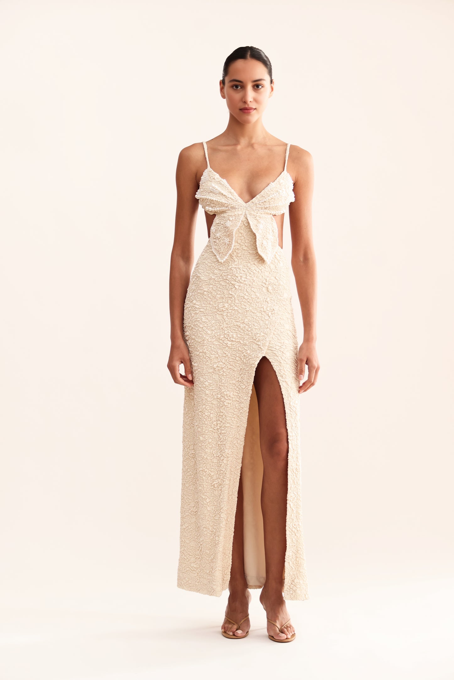 PAPILLON JACQUARD BUTTERFLY MAXI DRESS