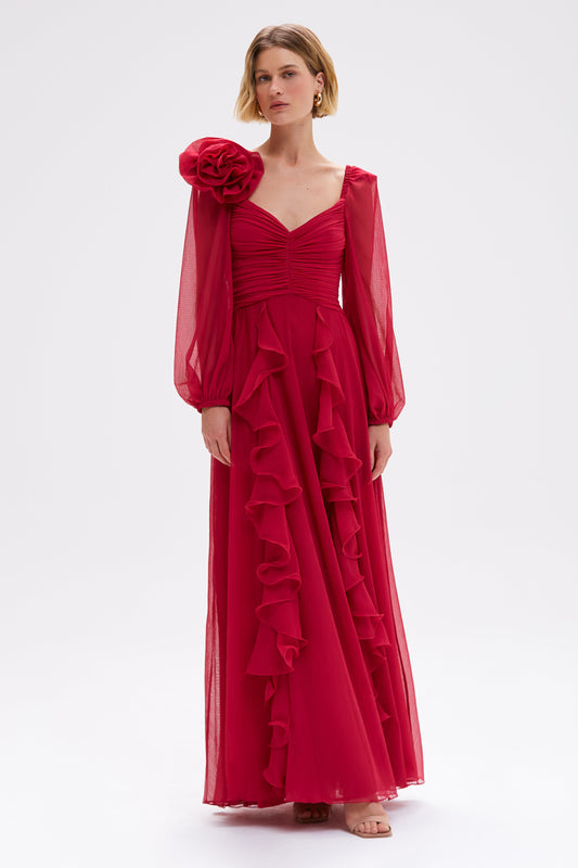 CHIFFON LOVESTRUCK LONG DRESS