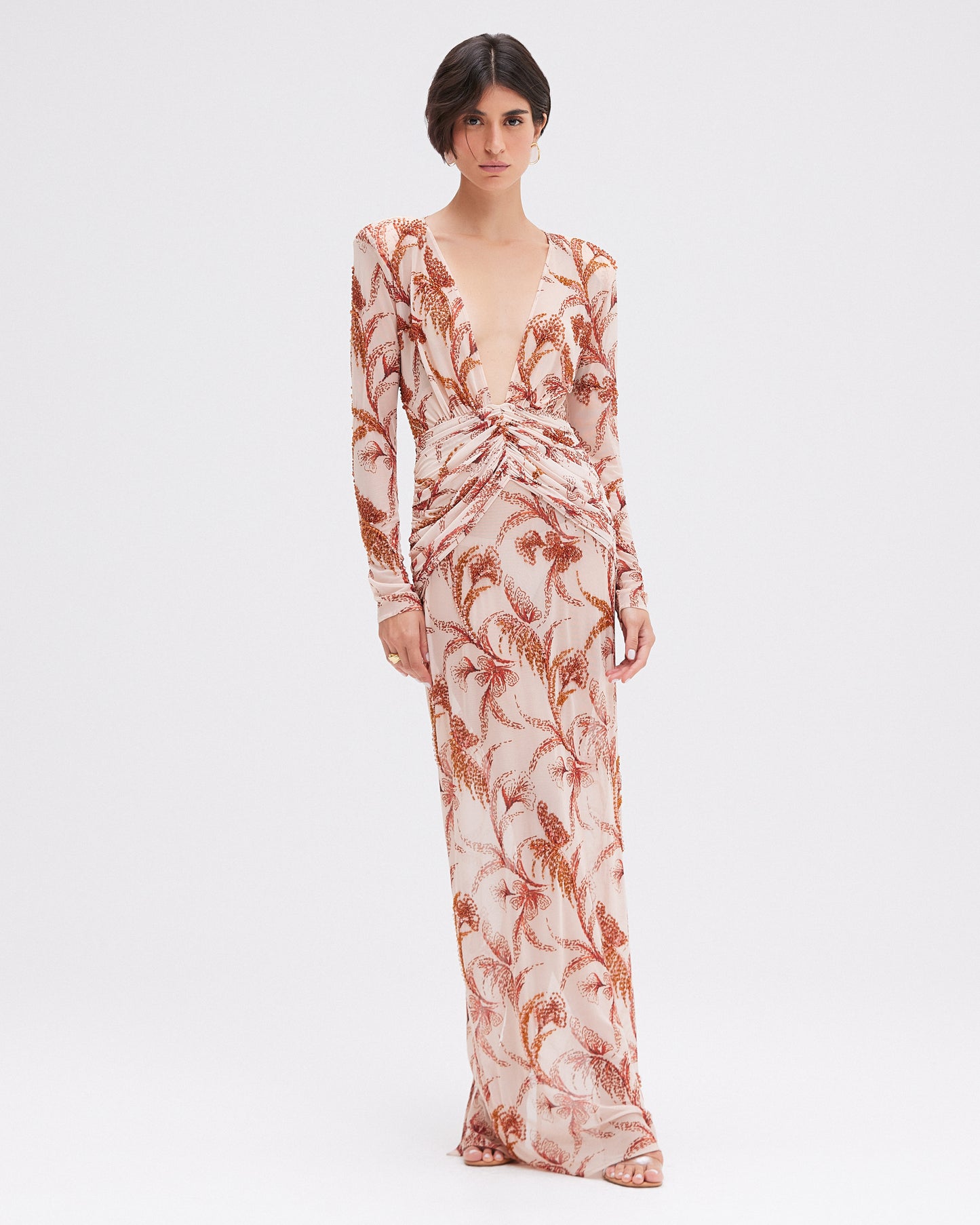 SUNSET PLUNGE MAXI DRESS (RUNWAY)