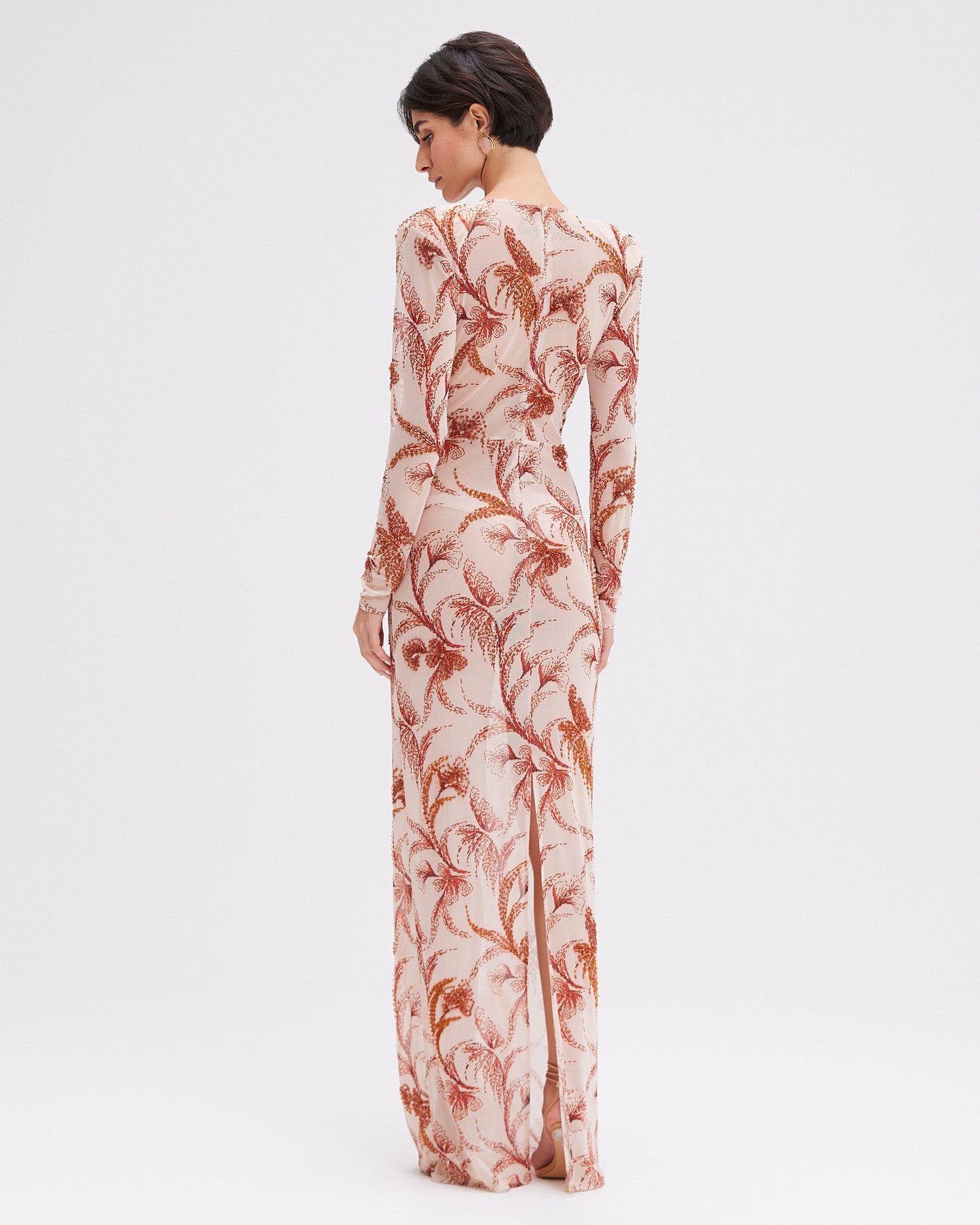 SUNSET PLUNGE MAXI DRESS (RUNWAY)