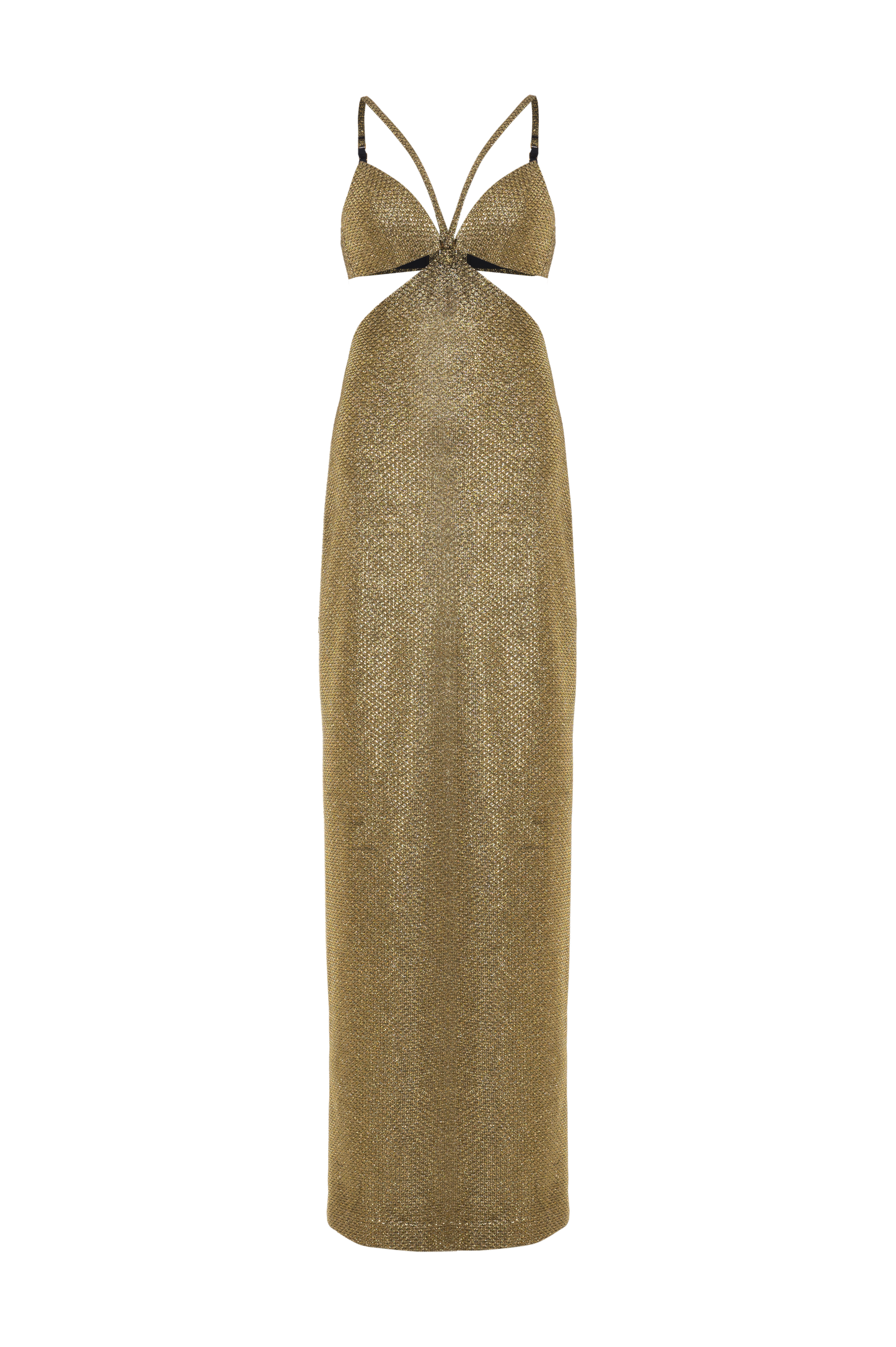 GOLDEN WEAVE GOWN