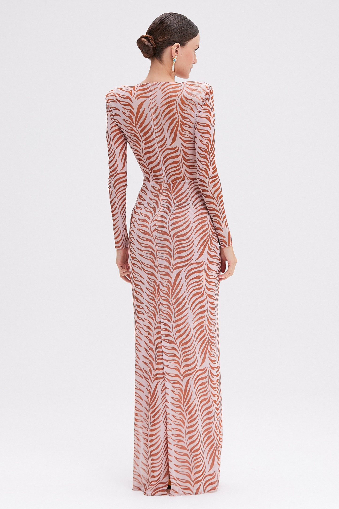 BOTANIC RETRO TULLE MAXI DRESS