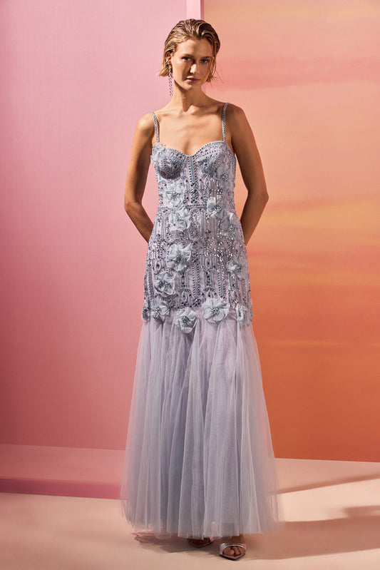 CRYSTAL MOONLIGHT MAXI DRESS