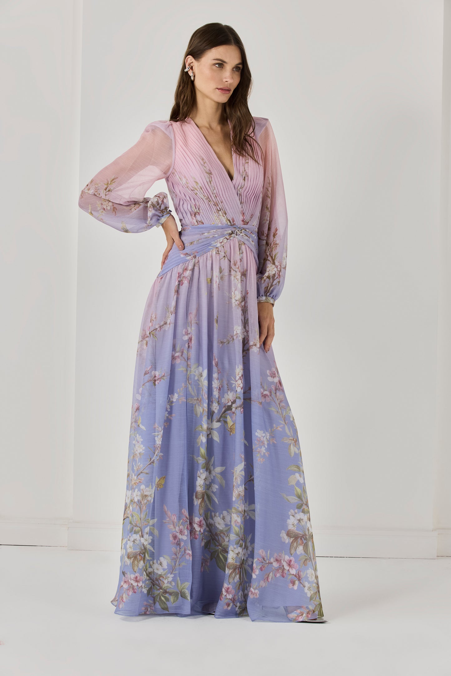 DELICATA LONG SLEEVE MAXI DRESS