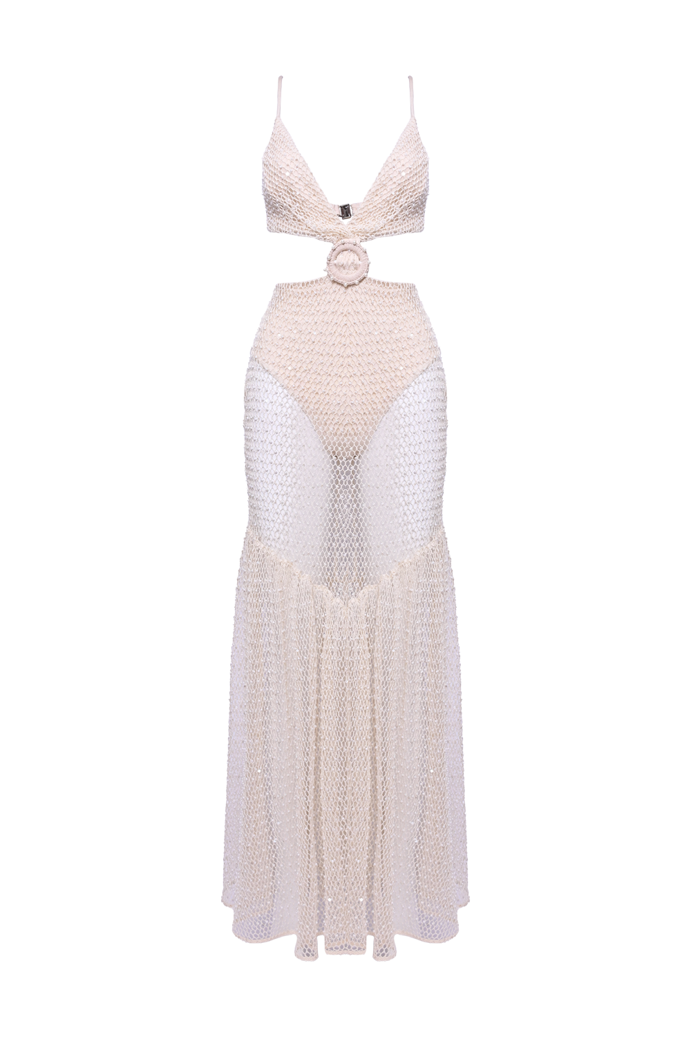 CROCHET BLOOM CUT OUT BEACH DRESS