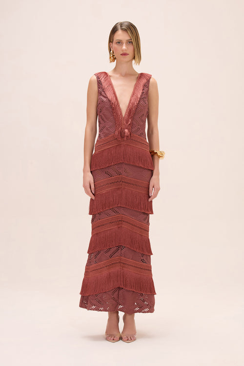 LYRA MESH MAXI DRESS