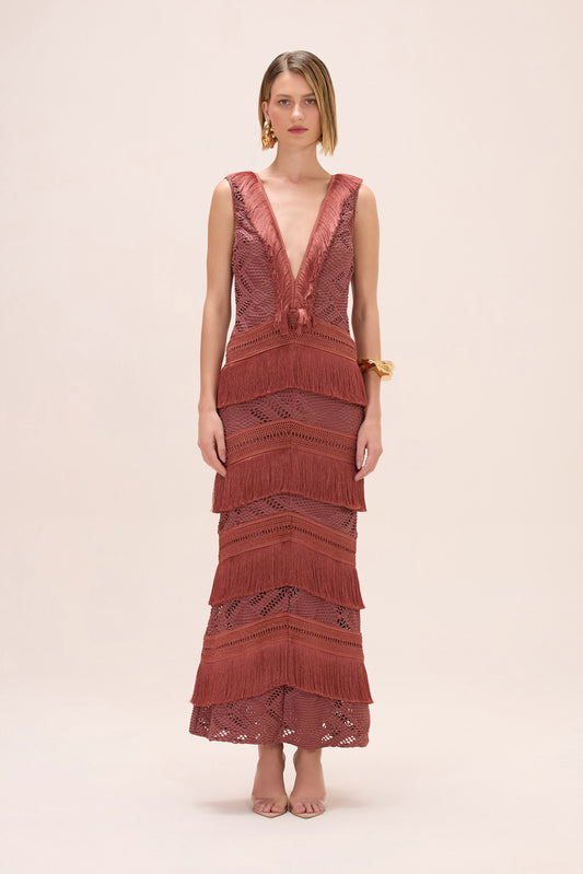 LYRA MESH MAXI DRESS