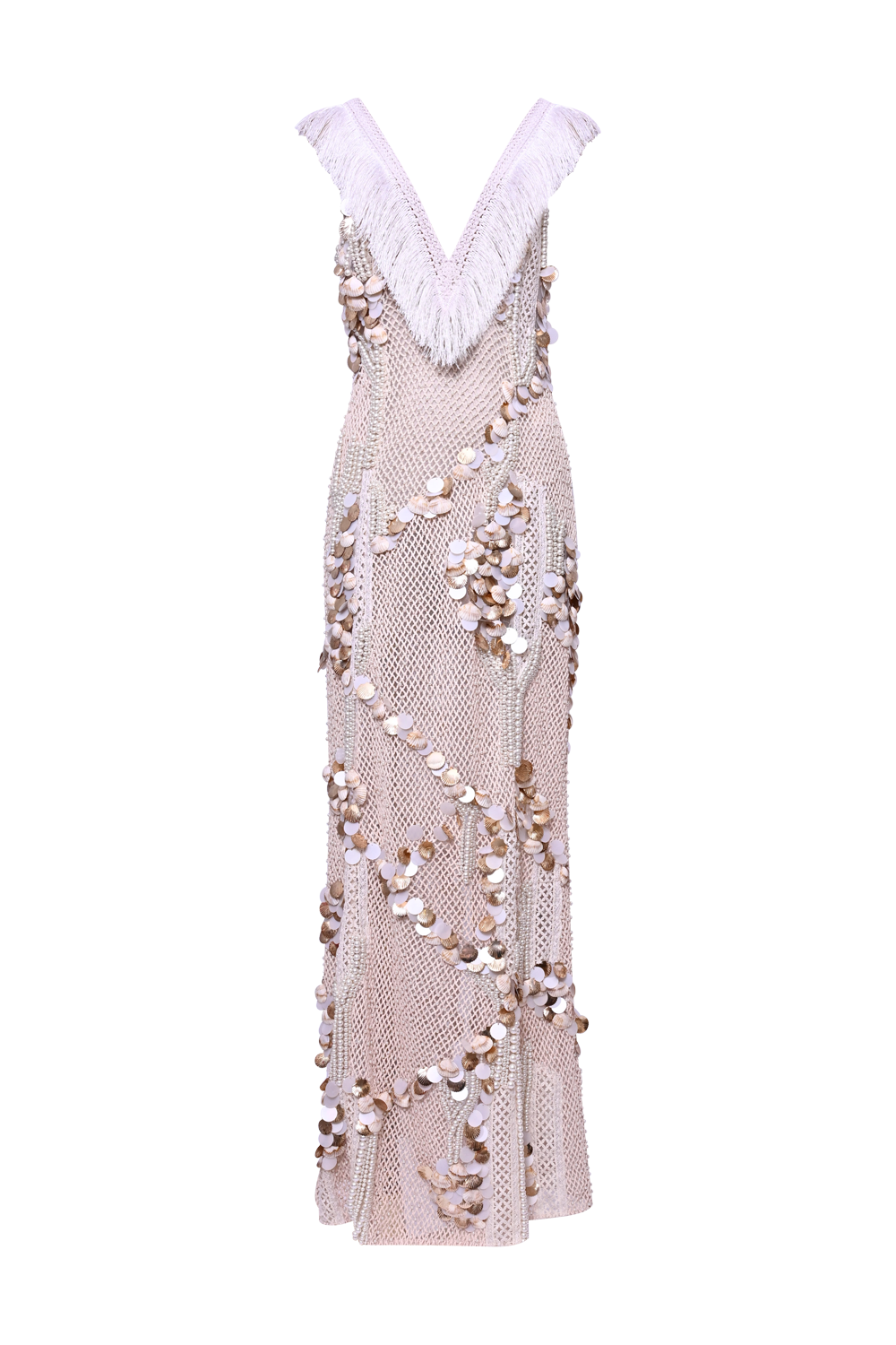 SEASHELL EMBROIDERY GOWN