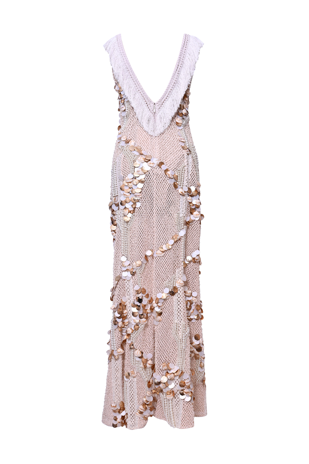 SEASHELL EMBROIDERY GOWN
