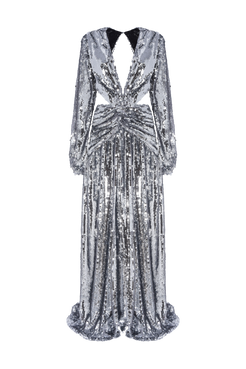 MOONLIGHT SEQUIN LONG SLEEVE DRESS