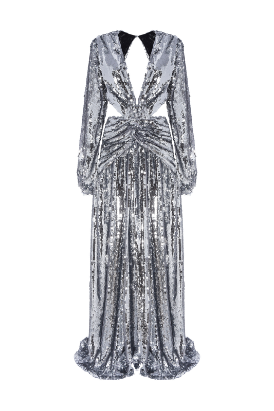 MOONLIGHT SEQUIN LONG SLEEVE DRESS