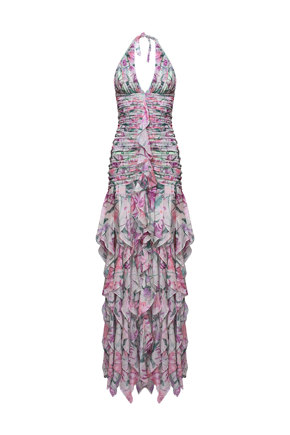 HONEY FLOWER PLUNGE GOWN