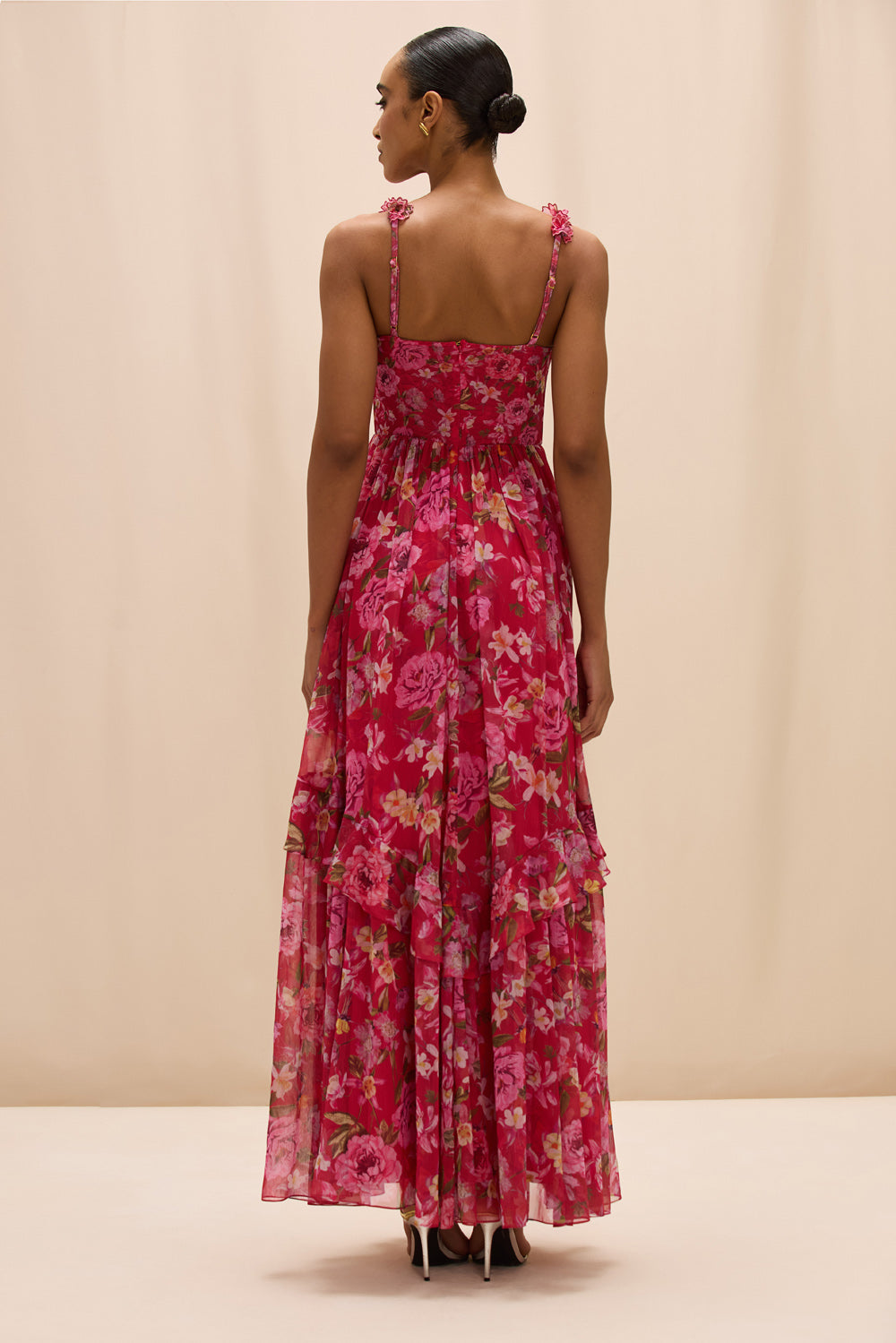 PEONY CORSET MAXI DRESS