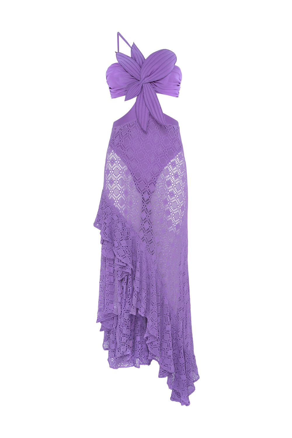 SIRENA MESH FLOWER MAXI DRESS