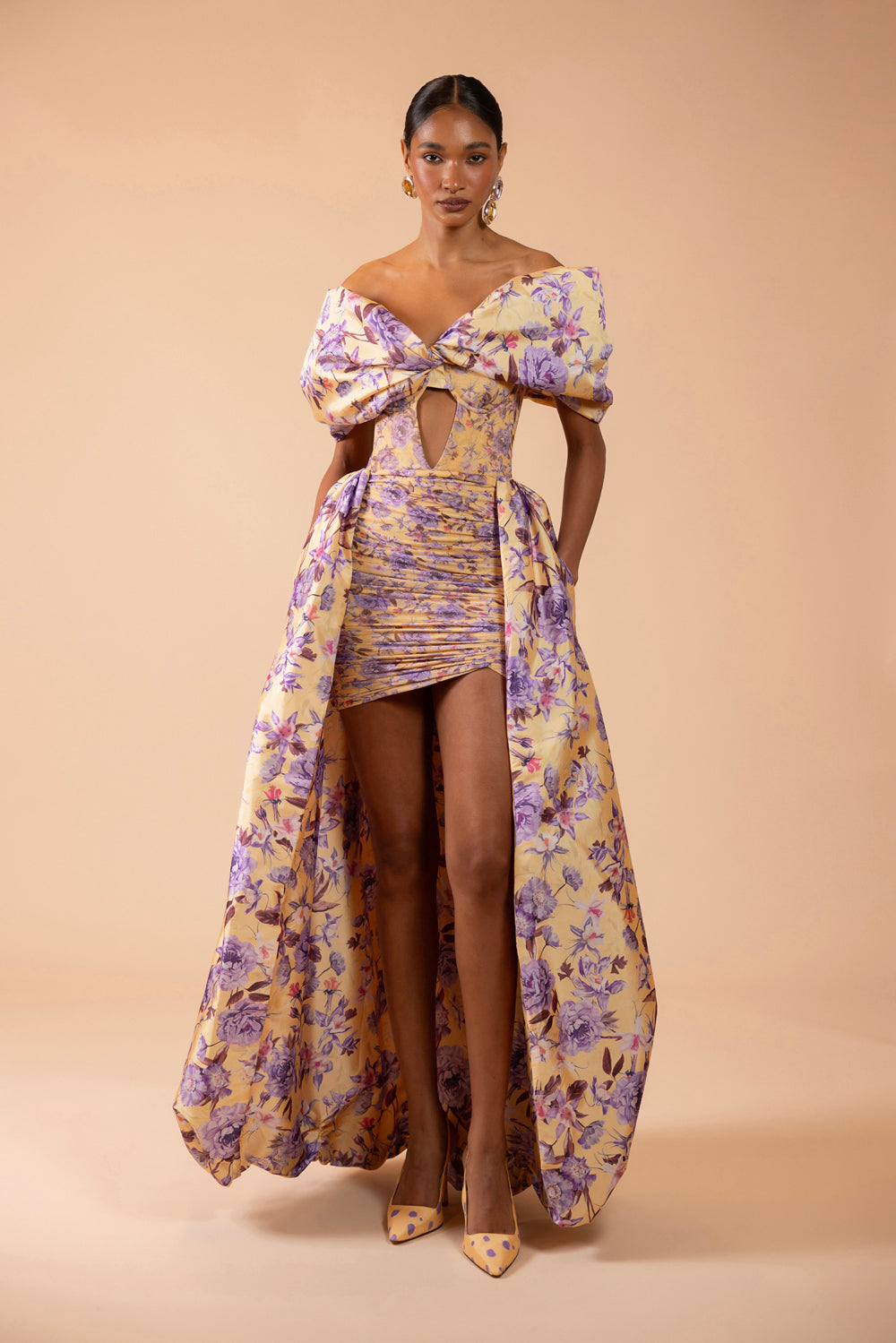 PEONY DOTS MAXI DRESS (RUNWAY)