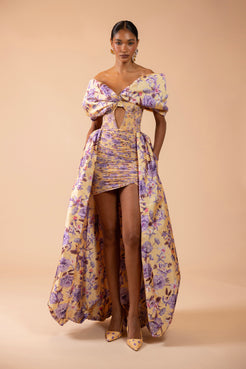 PEONY DOTS MAXI DRESS (RUNWAY)