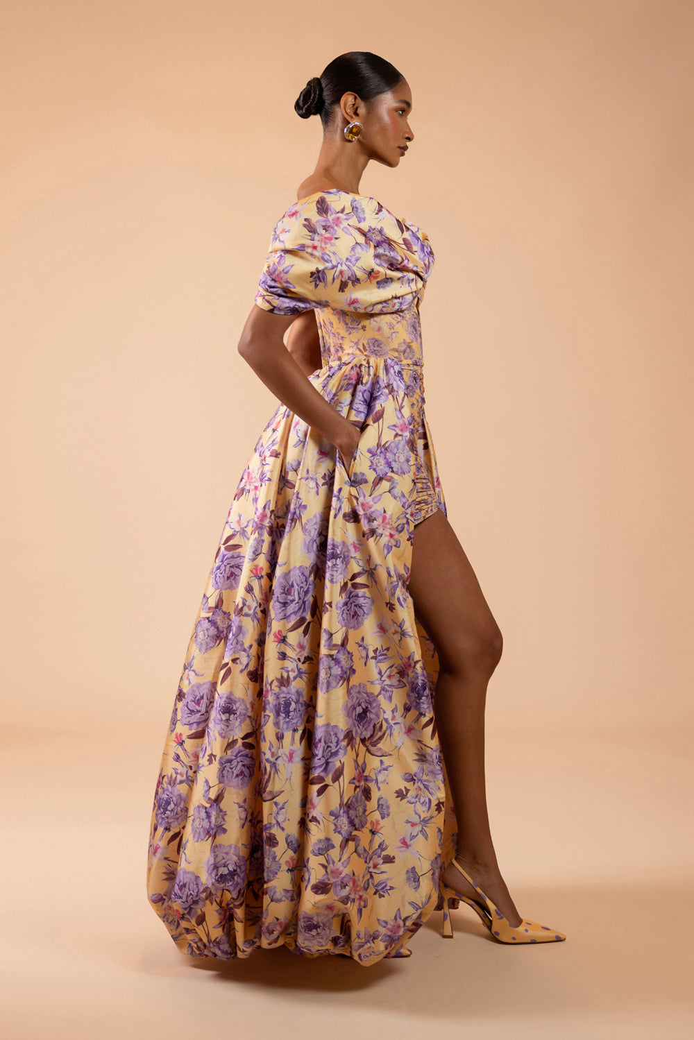 PEONY DOTS MAXI DRESS (RUNWAY)