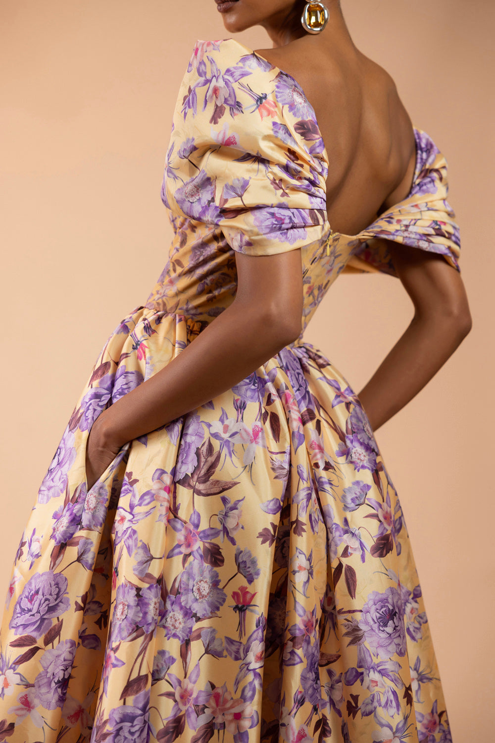 PEONY DOTS MAXI DRESS (RUNWAY)