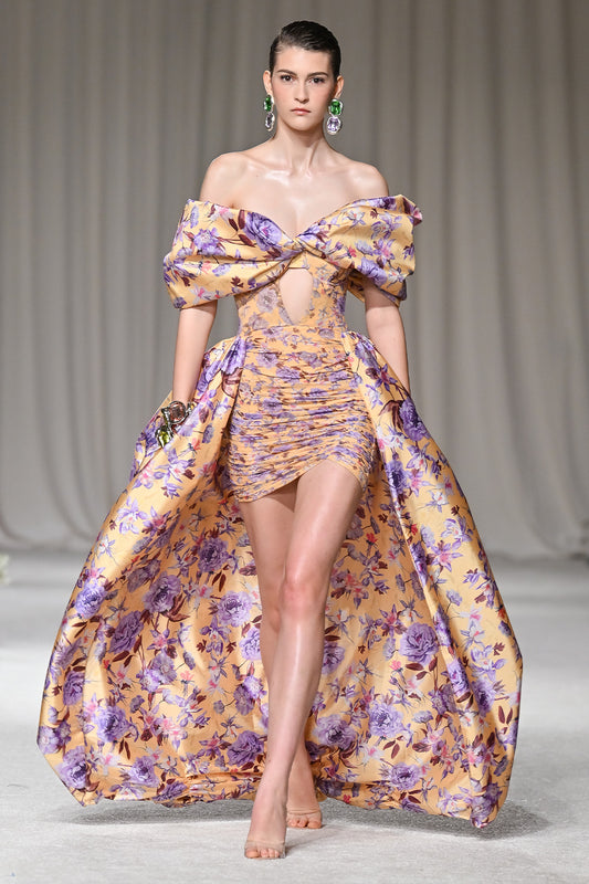 PEONY DOTS MAXI DRESS (RUNWAY)