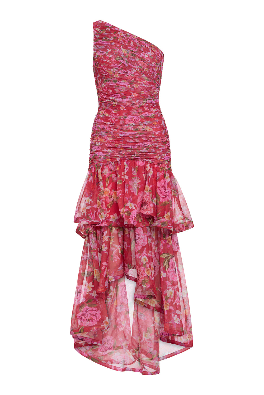 PEONY ASYMMETRICAL MAXI DRESS (RUNWAY)