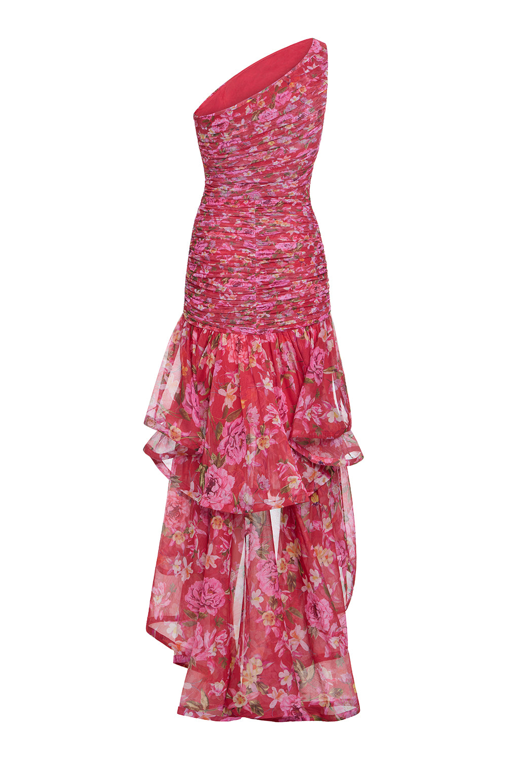 PEONY ASYMMETRICAL MAXI DRESS (RUNWAY)