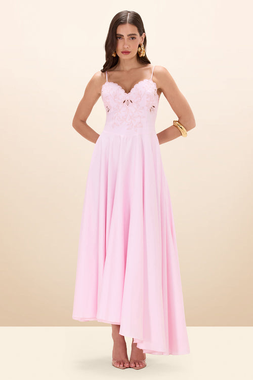 TRICOLINE LOTUS MAXI DRESS