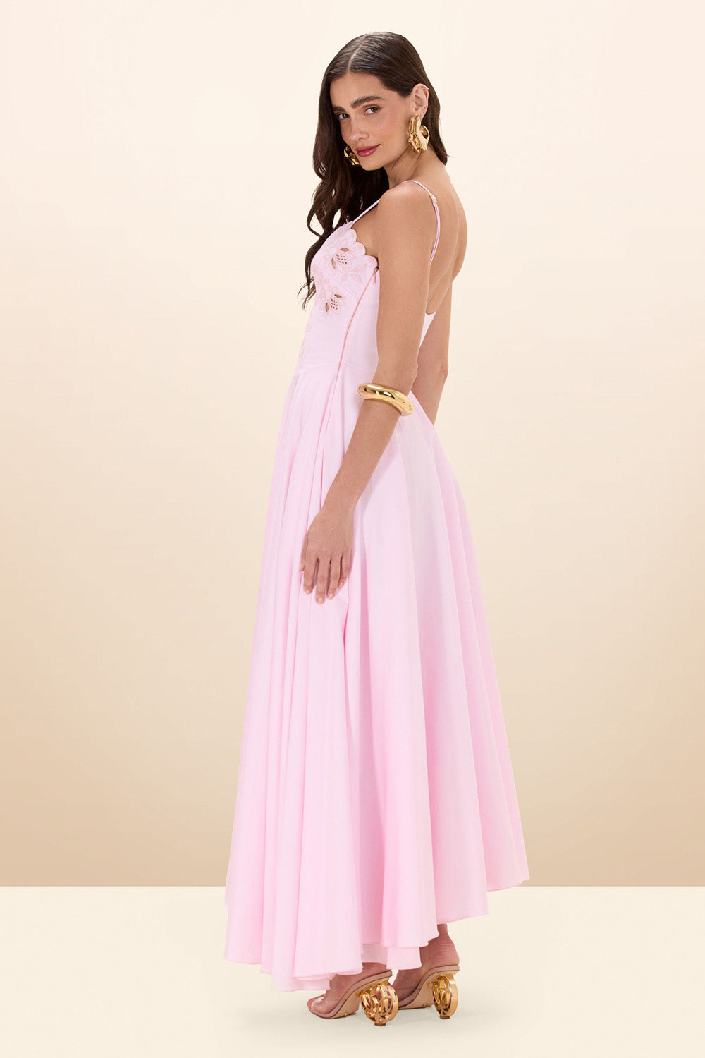 TRICOLINE LOTUS MAXI DRESS