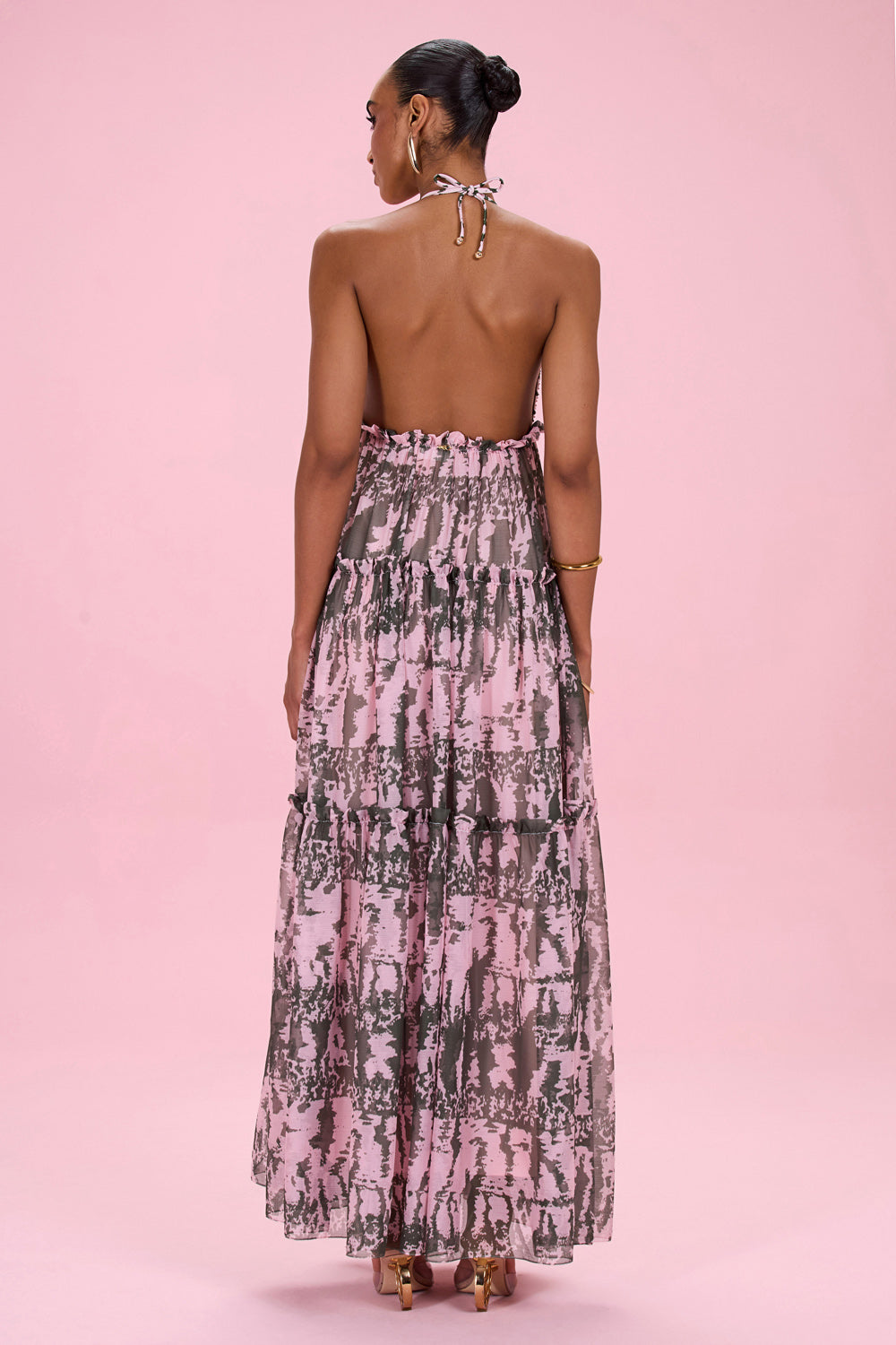 BOTANIC STRIPE MAXI DRESS