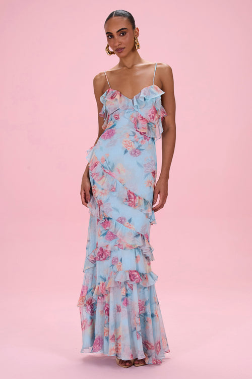 FLORA MIST MAXI DRESS