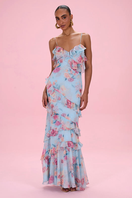 FLORA MIST MAXI DRESS