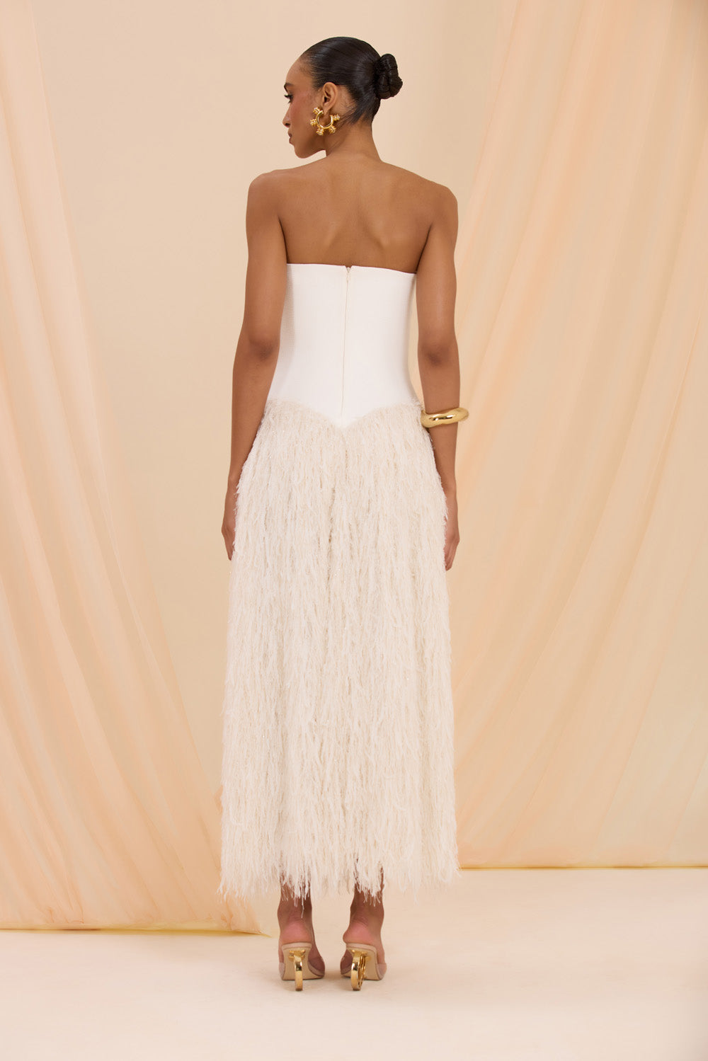 LUCIA FRINGE MIDI DRESS