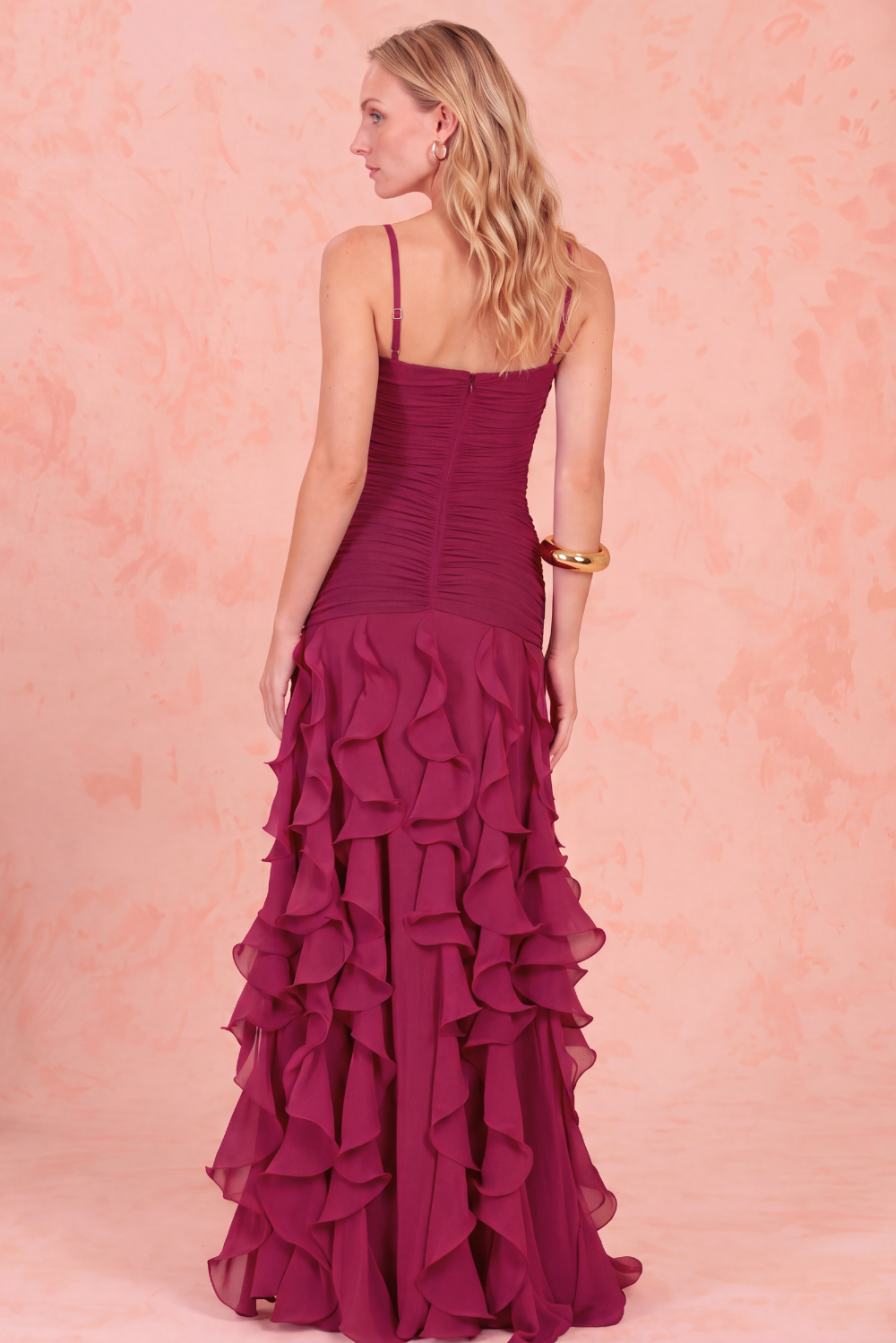 CHIFFON GLORIA MAXI DRESS