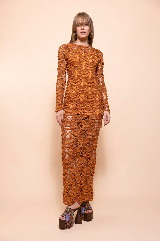 Antonia Crochet Maxi Dress