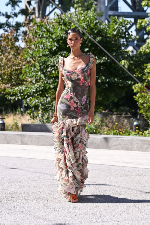 BURLE FLORA FLUID LONG DRESS (RUNWAY)