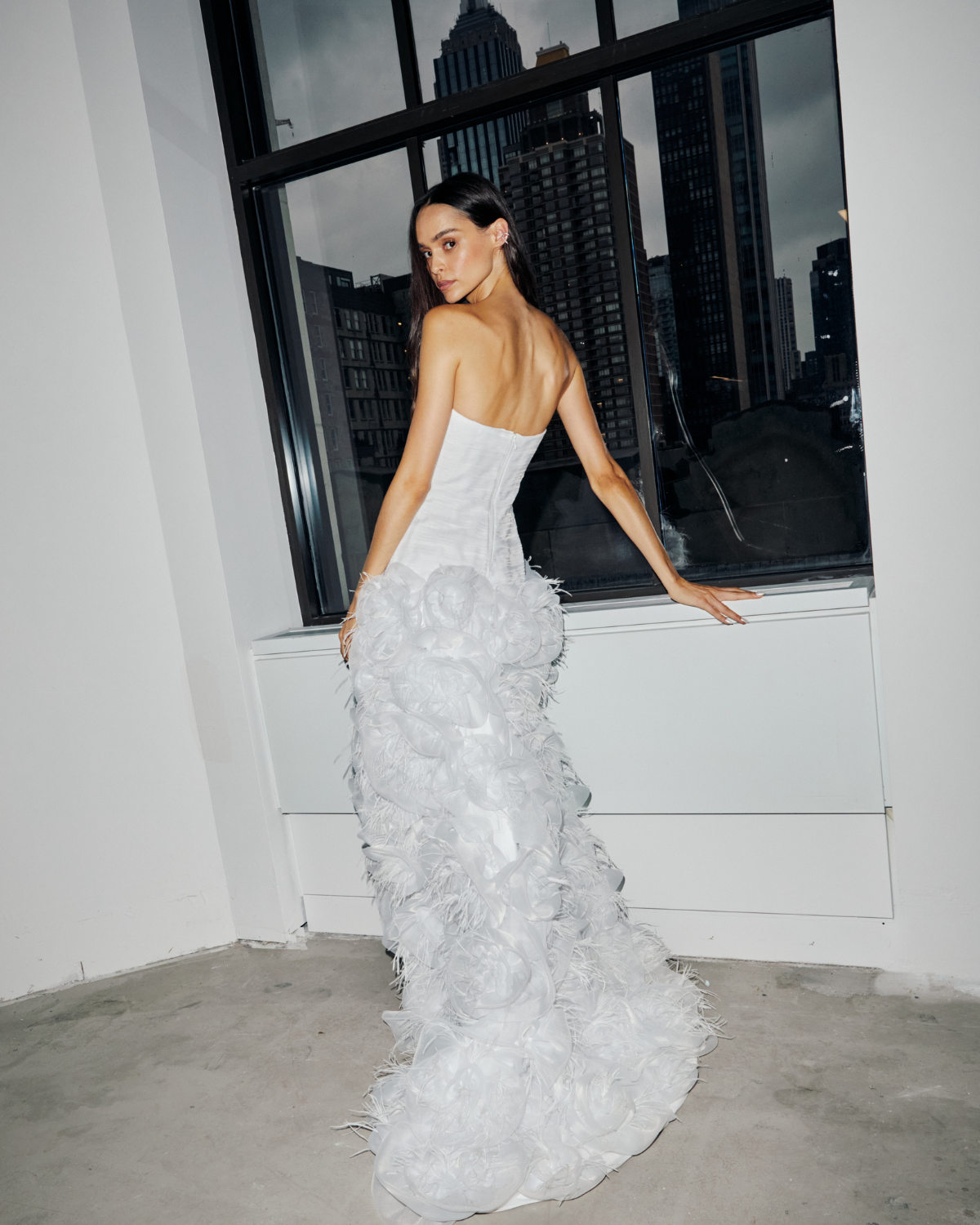 PREORDER: Hand-Embroidered Strapless Gown (EXCLUSIVE)
