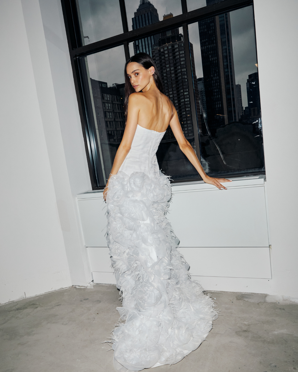 Hand-Embroidered Strapless Gown (EXCLUSIVE)